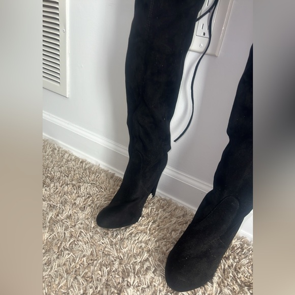 Steve Madden Women’s GORGOUS Over-The-knee Boot Black 9,5M - Picture 4 of 9